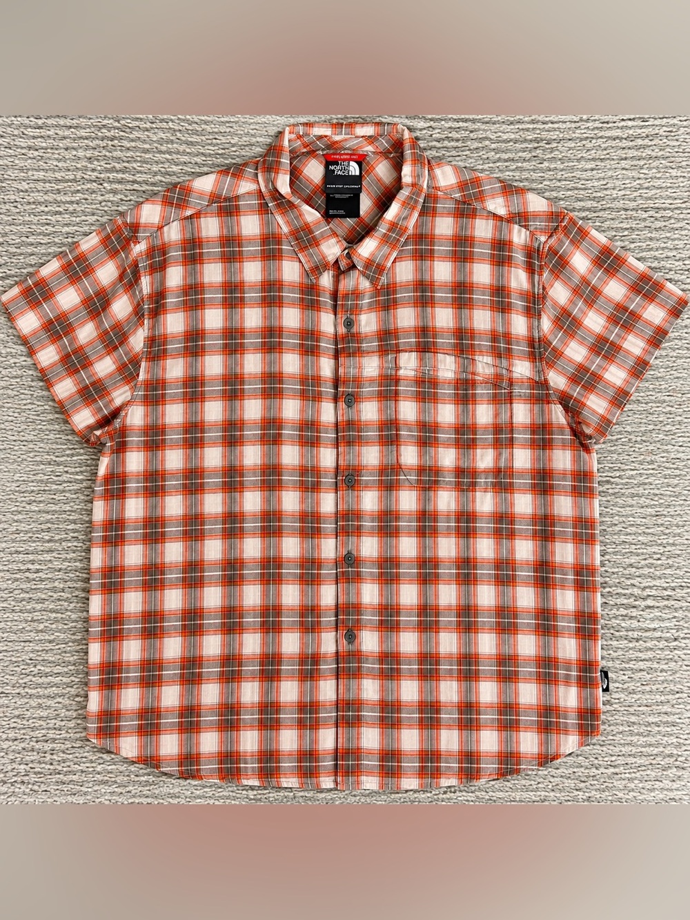 The North Face AXPY CoolVisions Plaid Short Sleeve Button Down XXL